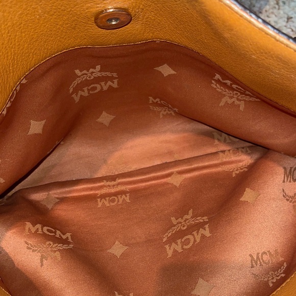 MCM Cognac Visetos Shoulder Bag - Picture 11 of 16